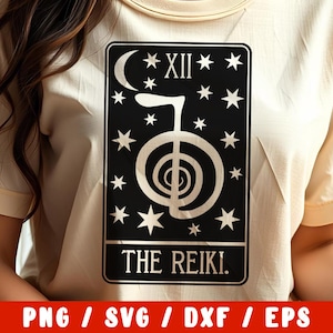 Reiki SVG - médecine alternative svg - carte de tarot svg - guérisseur yoga méditation acupuncture - chakras (silhouette camée sticker cricut)