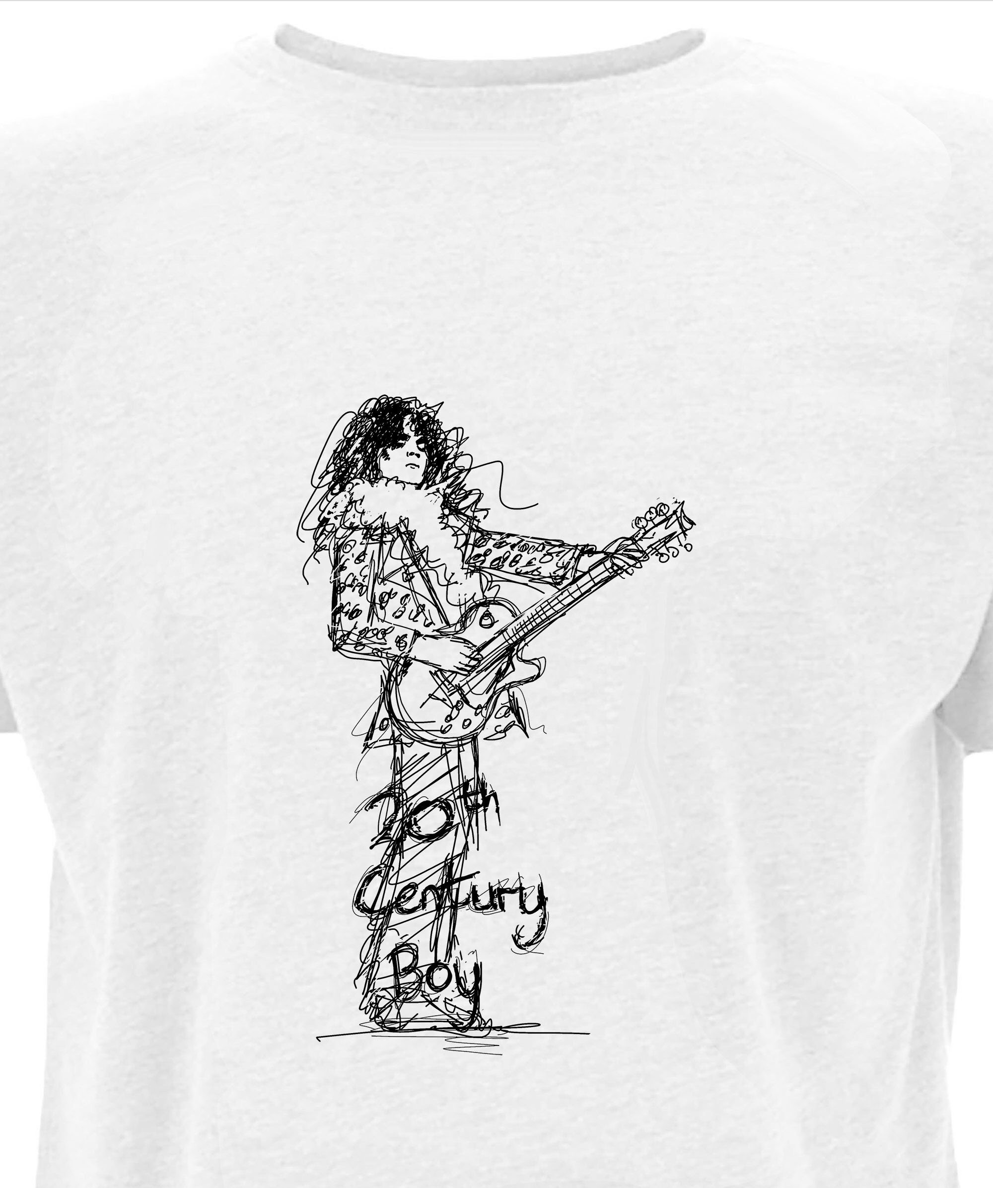 Discover Marc Bolan  T-Rex  - Rock T Shirt - 70's T -Shirt   - Men's T-Shirt - Gifts for men - Fairwear Approved Cotton Tee