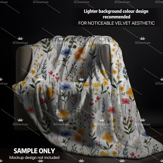 Crushed Velvet Blanket 80x60 Inches Blanket White Velvet Blanket Canva Blanket Mockups Printify Blanket Mockups Etsy Canada
