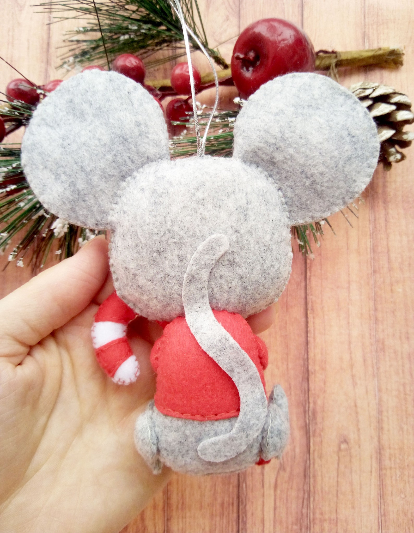 Felt Christmas pattern Christmas mouse diy Felt Mouse Etsy
