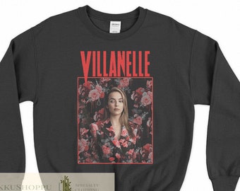 Villanelle sudadera Villanelle camisa Villanelle Poster Floral Eve Sudadera Killing Eve Suéter Killing Eve camisa Unisex Sweatshirt Tee