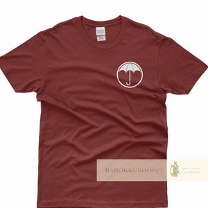 The Umbrella Academy shirt Umbrella Academy Pocket T-shirt The Umbrella Academy patch Crest Pin Five Hargreeves Poster T-shirt Unisex Tee P1
