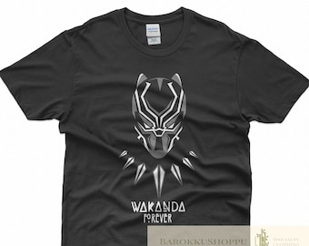 Wakanda para siempre camisa Wakanda camisa Black Panther camisa negro Pantera Cartel Camiseta Chadwick Boseman Camiseta Vintage Retro camisa Unisex New