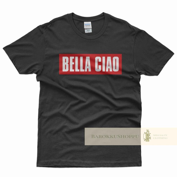 Bella ciao t shirt sales la casa de papel