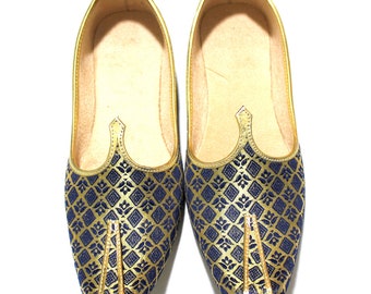 Chaussures Mojari en cuir faites main pour hommes | Jutti mariage indien