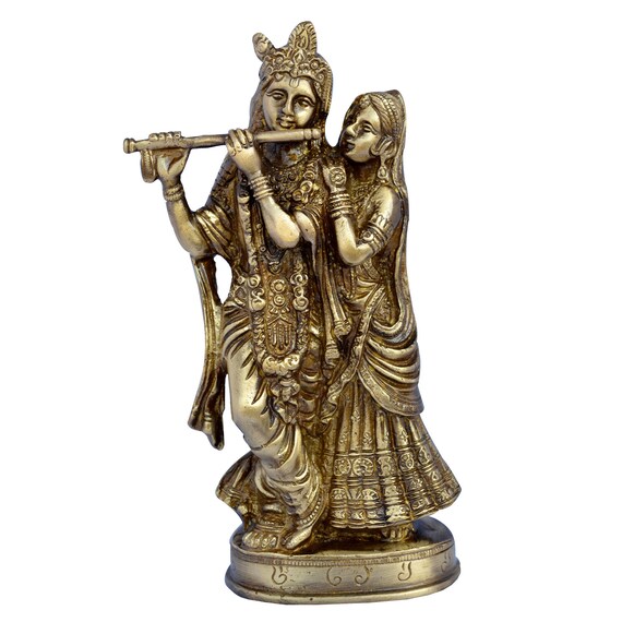 Aakrati Radha Krishna Pair Brass Figure Best Decorative Etsy