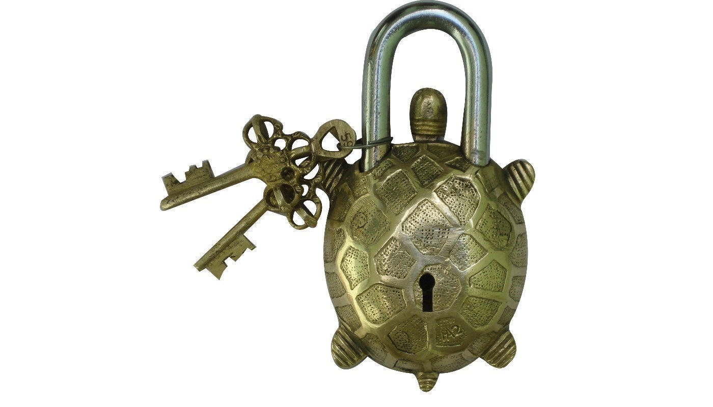 Tortoise Lock With Secrete or Hidden Function to Open Door Etsy