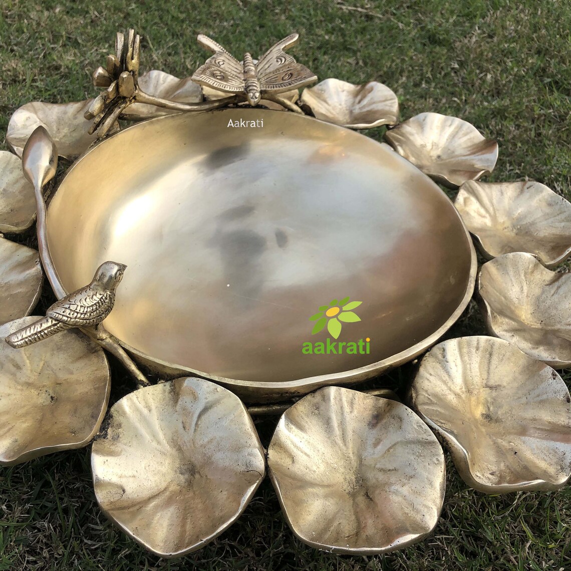 Indian Handmade Round Traditional Urli Bowl With Flowers Etsy