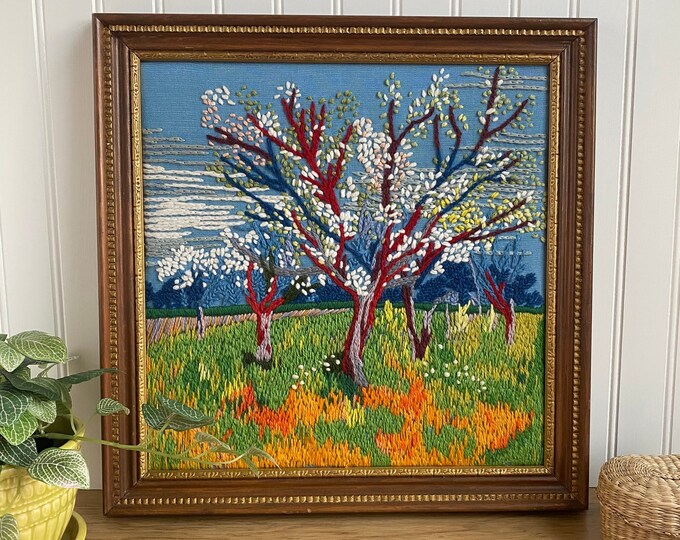 Kit De Broderie Hiawatha Erica Wilson - Printemps 9x11 - Neuf - Modèle 6803