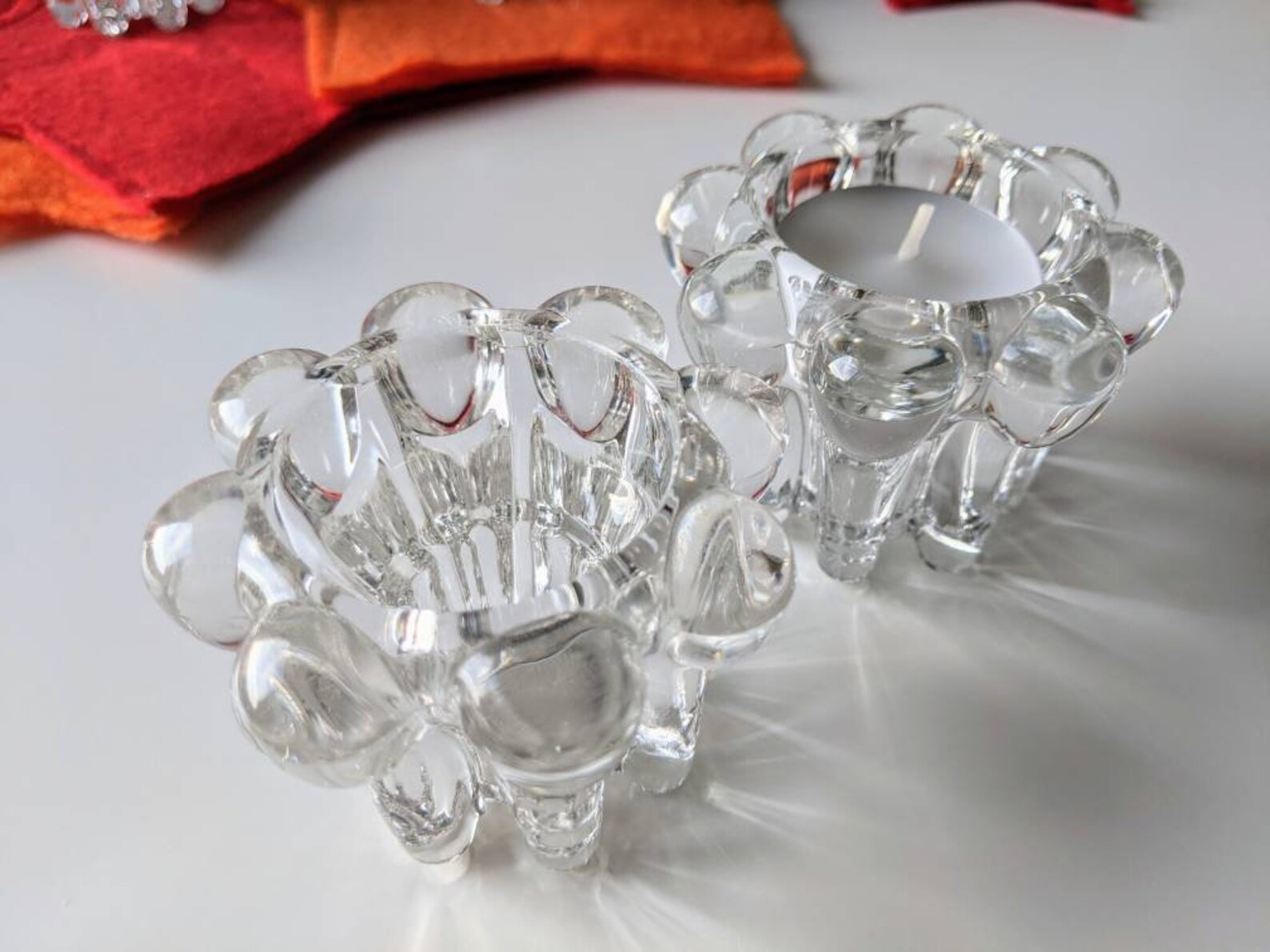VMC Reims France Candle Holder Tealight Holder Bubble Glass Etsy