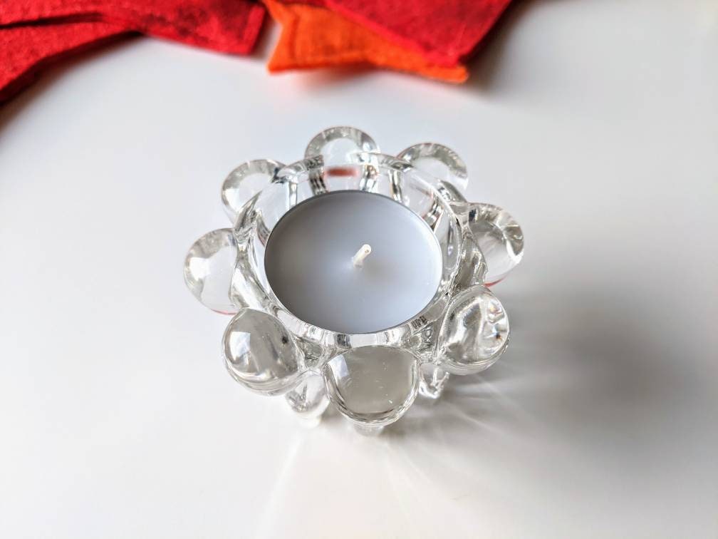 VMC Reims France Candle Holder Tealight Holder Bubble Glass Etsy