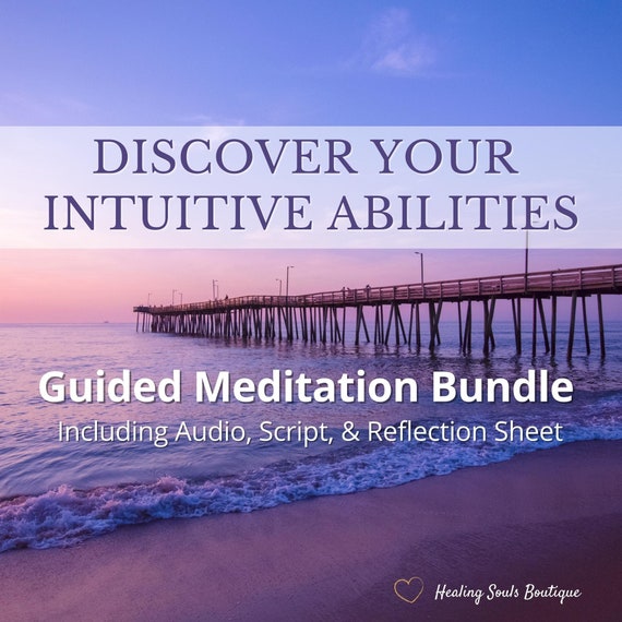 Psychic Development Guided Meditation: Audio, Script, Reflection Worksheets (Digital Download)