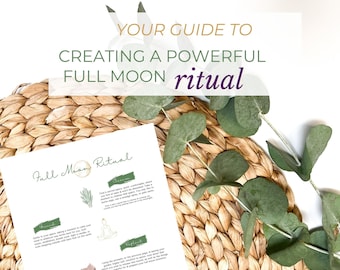 Full Moon Ritual Journal Prompts, Reflections, and Guide (PDF)