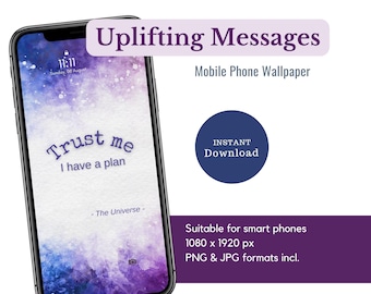 Fondo de pantalla del universo para teléfono: Cita inspiradora (Descarga digital)