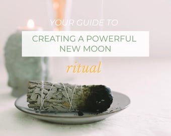 New Moon Ritual Prompts & Reflections Guide (PDF Download)