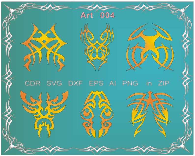 Best Ribbons Dxf Hand Drawn Design Elements Commercial Use Clipart - Frames, Borders ...