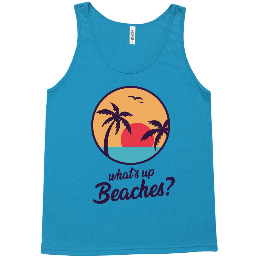 Whats up Beaches Tank Top Jersey Brooklyn 99 Captain Holt - Etsy