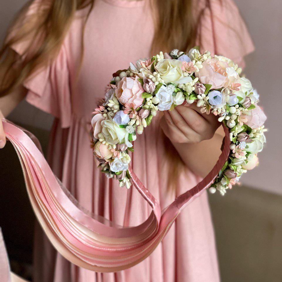 Lana Del Rey Born To Die Custom flower crown from Etsy Blue Teal White Lana Del Rey Flower Crown - Born to Die Lana  main image 4