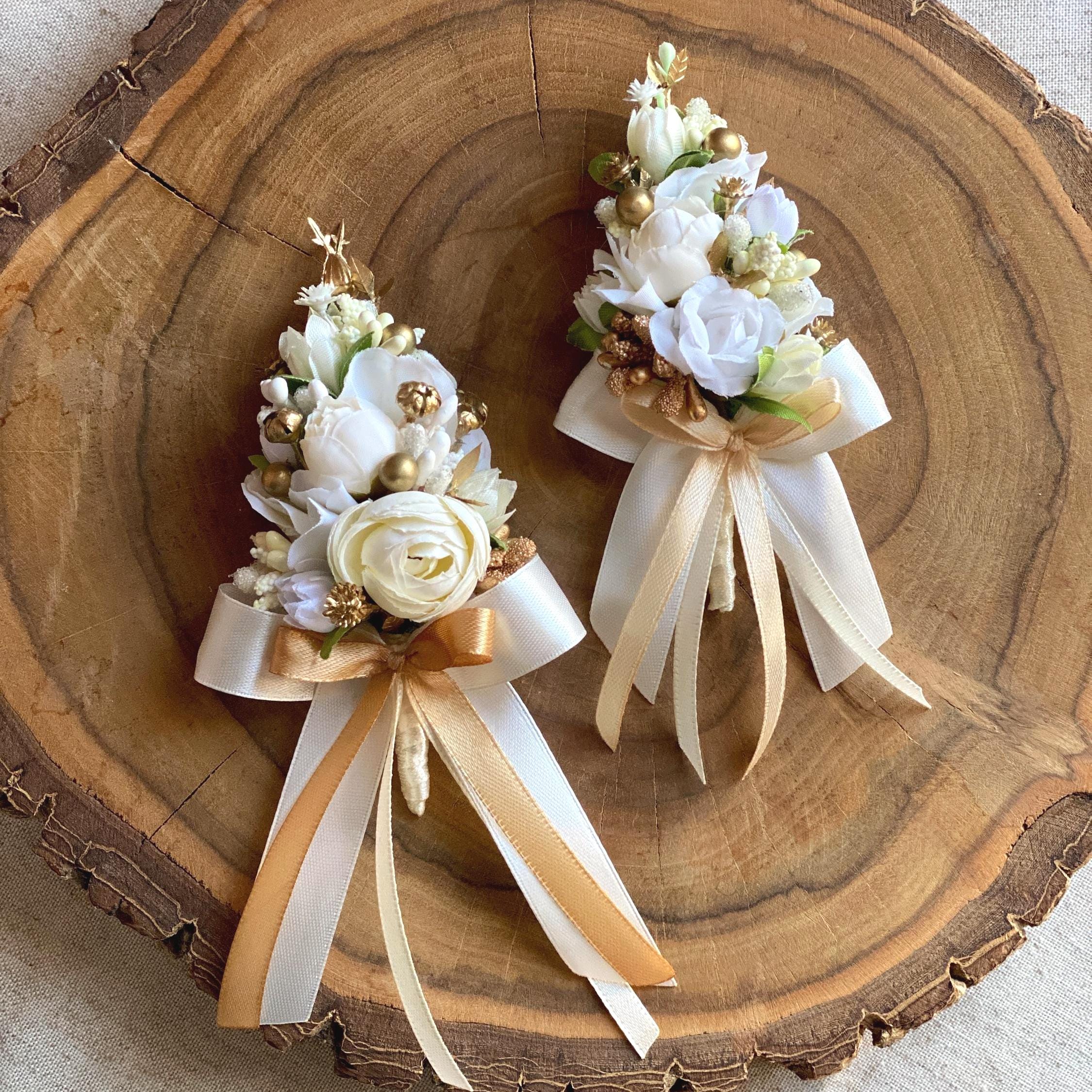 Prom Bouquet and Boutonniere Gold Accents - Etsy Prom Bouquet and Boutonniere Gold Accents - Etsy