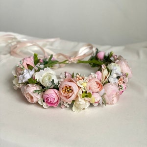 Elegant Pink Floral Headwrap Amazon.com : HIFANMM Flower Headband Spring Summer Hair  main image 2