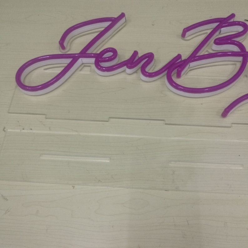 Desktop Neon Sign Stand Neon Sign Custom Flex Led Neon Light Etsy