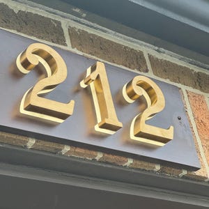 LED Backlit House Numbers, Metal Door Number, Soft Glow Address Numbers, House Number Sign With Lights, Solar Powered House Numbers