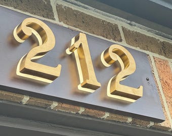 LED Backlit House Numbers, Metal Door Number, Soft Glow Address Numbers, House Number Sign With Lights, Solar Powered House Numbers