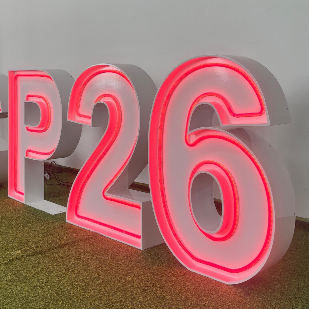 Neon Marquee Letters Giant Numbers Large Light up Sign Anniversary ...