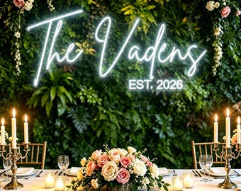 Letrero de neón personalizado para boda, letrero de neón LED flexible con logotipo LED, letrero de neón personalizado, decoración para sala de fiestas de novias