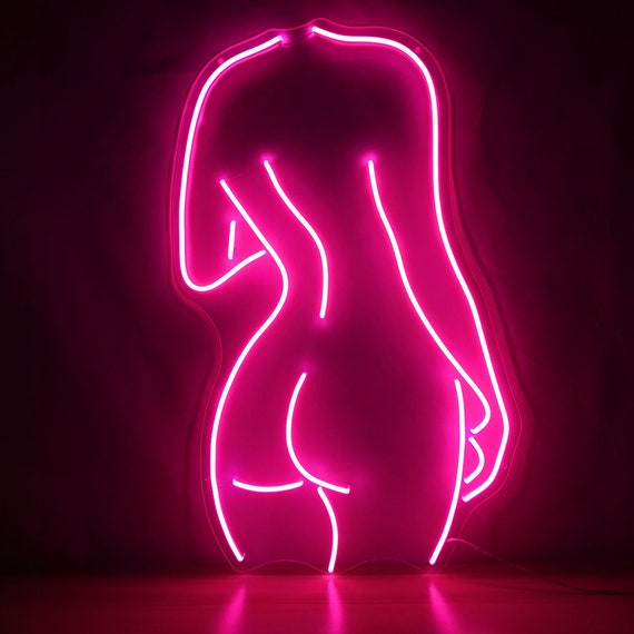 nude lady neon sign LED neon sign Lady back