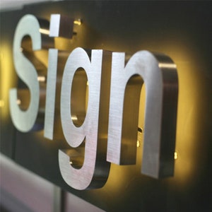 Letras de canal LED para letreros comerciales, letras retroiluminadas LED de metal 3D para decoración de paredes, letreros de canal de neón, letras LED para publicidad exterior