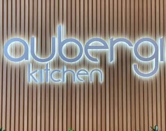 3D Backlit Business Signs, Light up Logo Sign, Illuminated 3D Metal Letters, Company Name Sign, Beauty Salon Decor, Exterior Building Sign