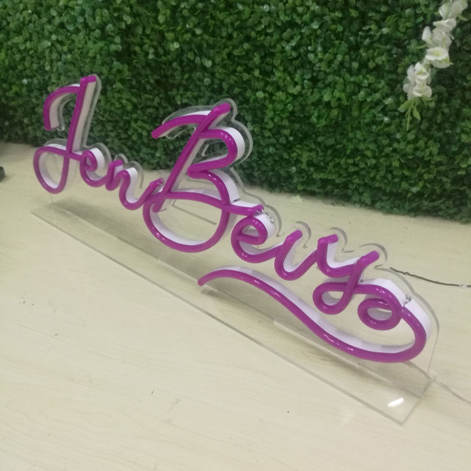 Desktop Neon Sign Stand Neon Sign Custom Flex Led Neon Light Etsy