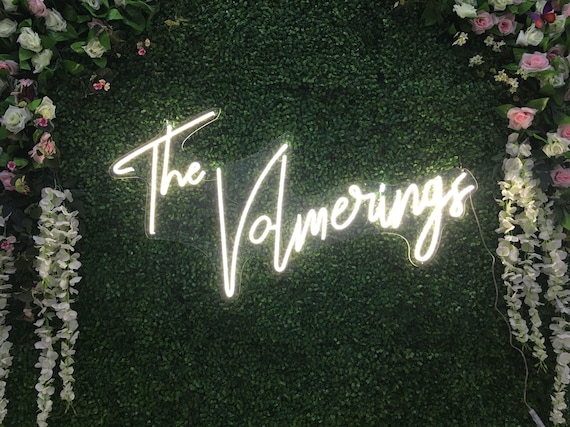 Wedding Custom Neon Sign Flex Led Neon Light Sign Led Logo | Etsy