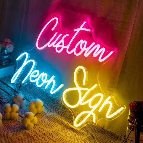 DIY Design Zitat Benutzerdefinierte Neonschild Namensschild Business Hochzeit Zeichen verschiedene Farben Schriftarten Weihnachtsgeschenke Idee