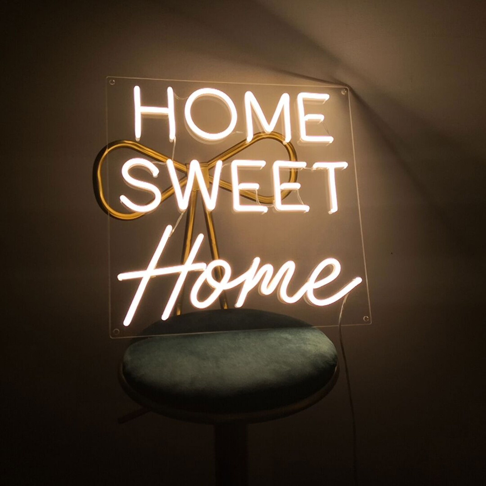 Home Sweet Home Neon Sign Home Decoration Room Wall Hangings Etsy