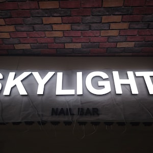 Letreros con letras de canal de metal 3D personalizados, letras LED para decoración de pared, letreros con letras de canal de neón, letreros LED para publicidad al aire libre
