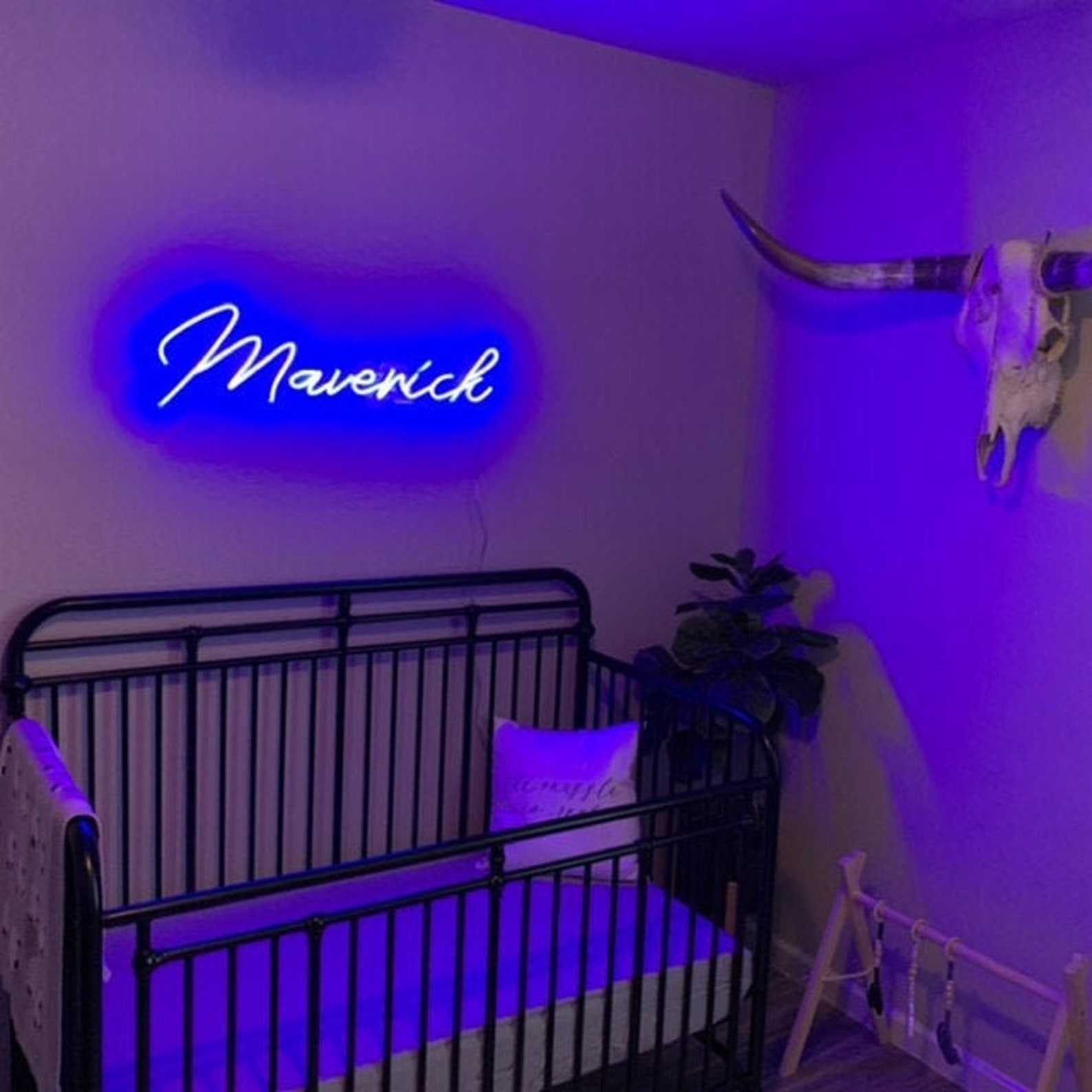 Kids Name Baby Room Neon Sign Wall Hangings Neon Lights Soft Etsy
