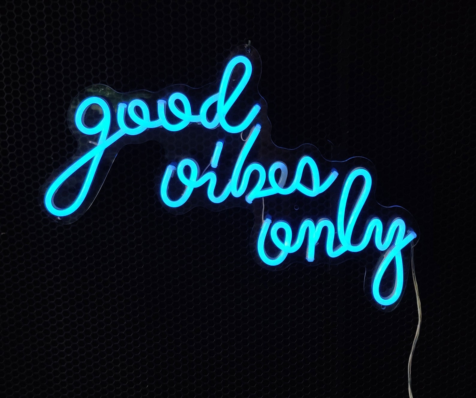 Good Vibes Only Neon Sign Flex Led Neon Light Sign Led Text Etsy