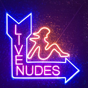 Live Nudes Neon Sign Lights Dancing Clubs Bar Strip Club Decoration