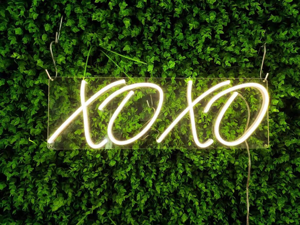 XOXO Neon Sign Custom LED Neon Light Home Bar Bedroom Etsy