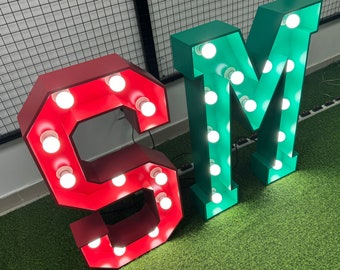 Festzelt Buchstaben Riesige Zahlen Großes Leuchtschild Jubiläum Party Eventdekorationen