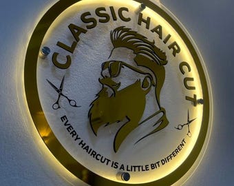 Acrylic Business Logo Sign LED Backlit, Custom 3D Acrylic Sign, LED Business Sign, Acrylic Logo Sign, Office Wall Sign