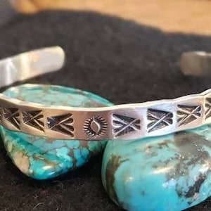 Beautiful Handcrafted Navajo Style Hand-stamped Cuff (Best Seller)