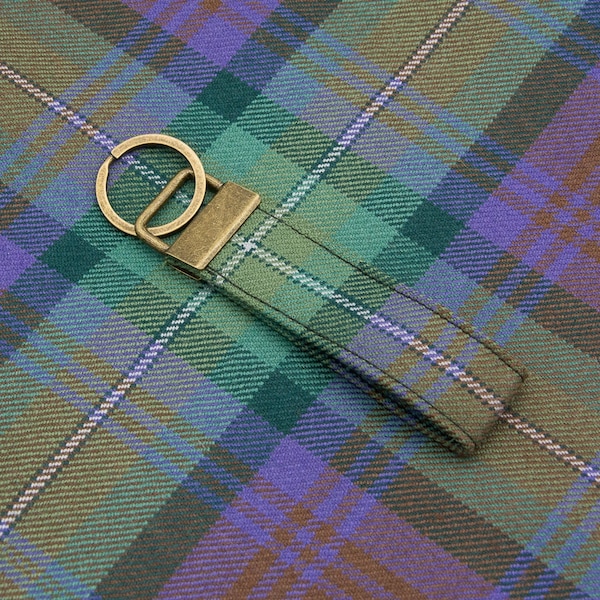 Porte clé tartan île de Skye | Porte clé tartan écossais | Cadeau île de Skye | Cadeau écossais 100% laine | Fait en Ecosse