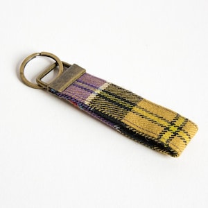 Culloden battlefield tartan key fob | Scottish tartan key ring | Culloden Scottish tartan key fob | Scottish gifts made in Scotland