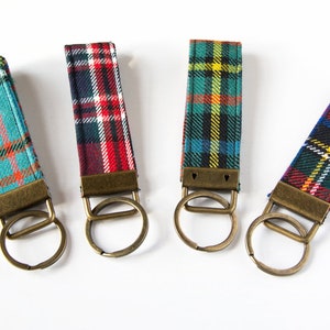 Bespoke Scottish tartan key fob | Bespoke tartan key ring | Tartan gift | Bespoke Scottish gifts | Unisex gift