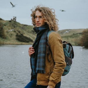Rivers of Scotland tartan scarf | Unisex scottish tartan scarf | Hebridean tartan scarf collection | Scottish scarf | Scottish gifts