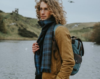 Rivers of Scotland tartan scarf | Unisex scottish tartan scarf | Hebridean tartan scarf collection | Scottish scarf | Scottish gifts