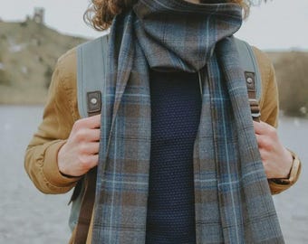 Rivers of Scotland tartan scarf | Unisex scottish tartan scarf | Scottish Gift